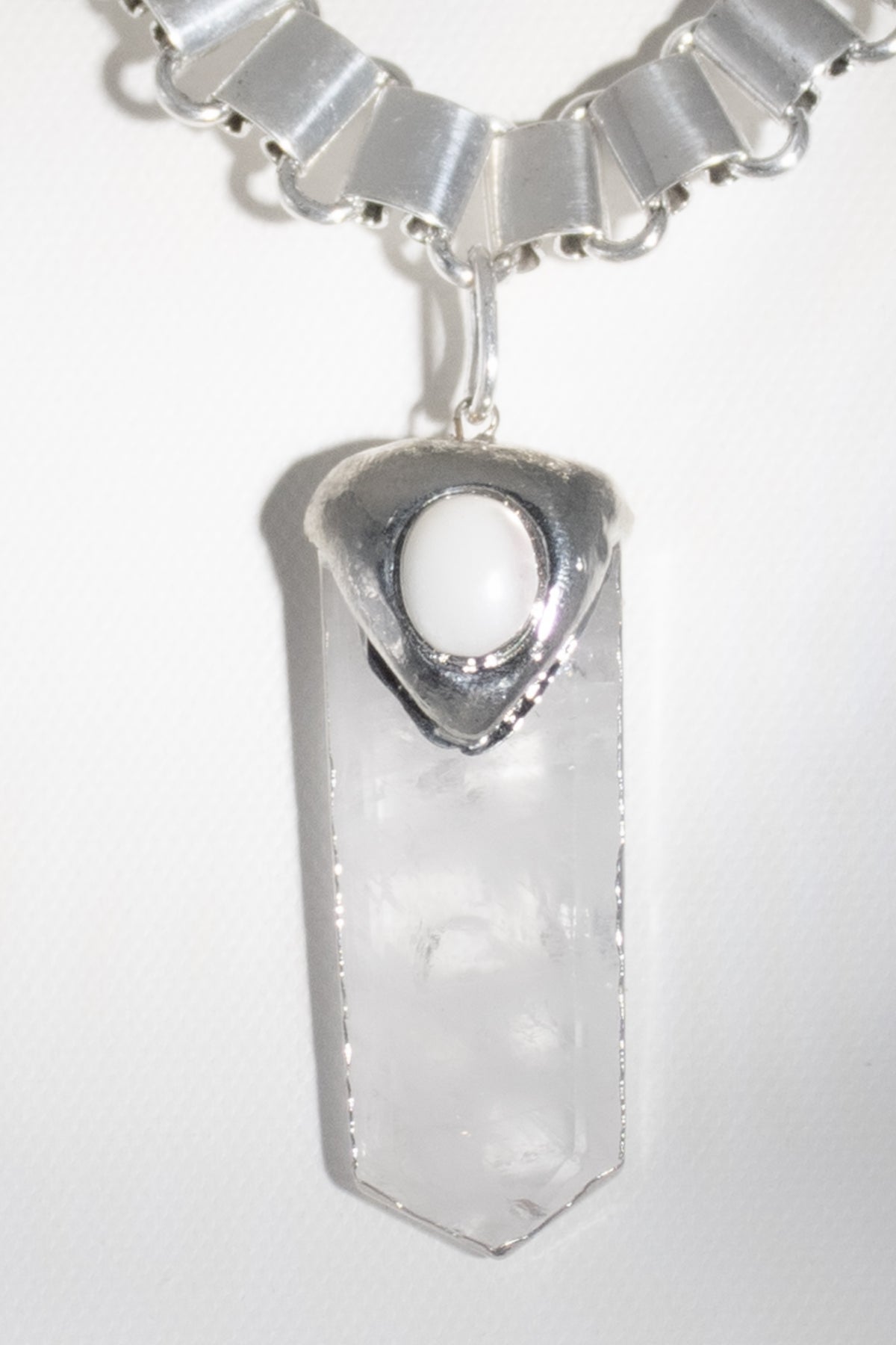 ROCK CRYSTAL TANK NECKLACE
