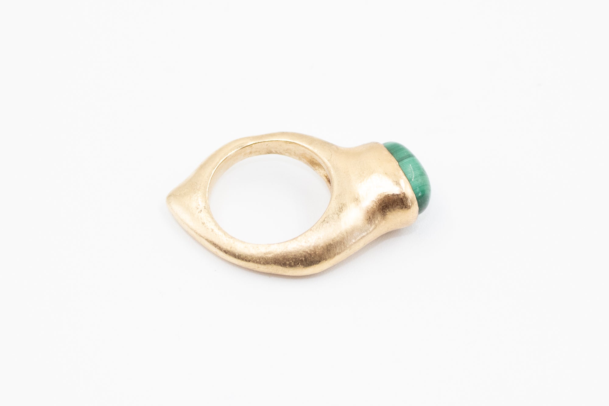 Bague Héritage – Or et Malachite