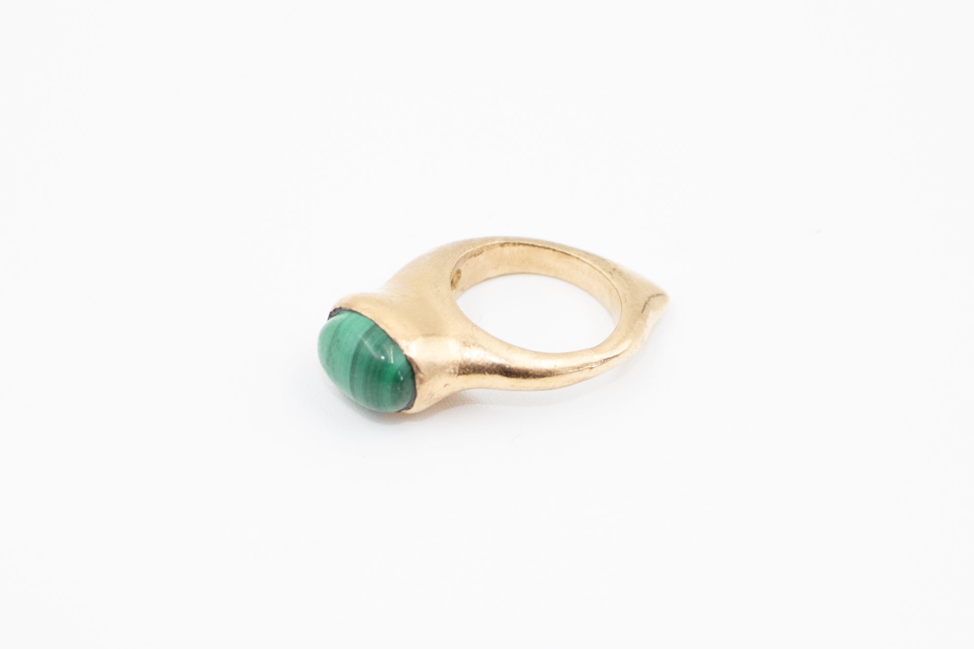 Bague Héritage – Or et Malachite