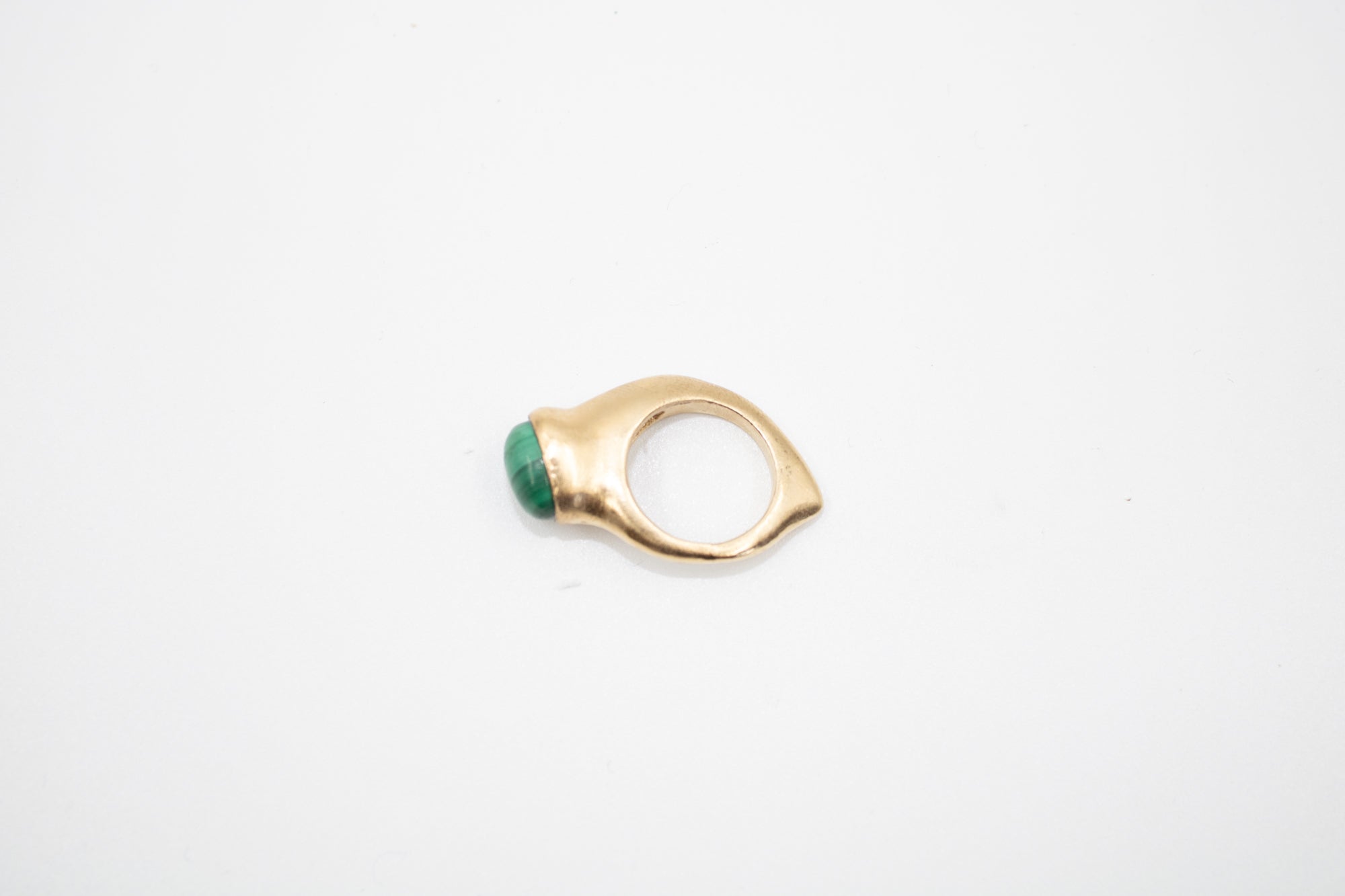 Bague Héritage – Or et Malachite