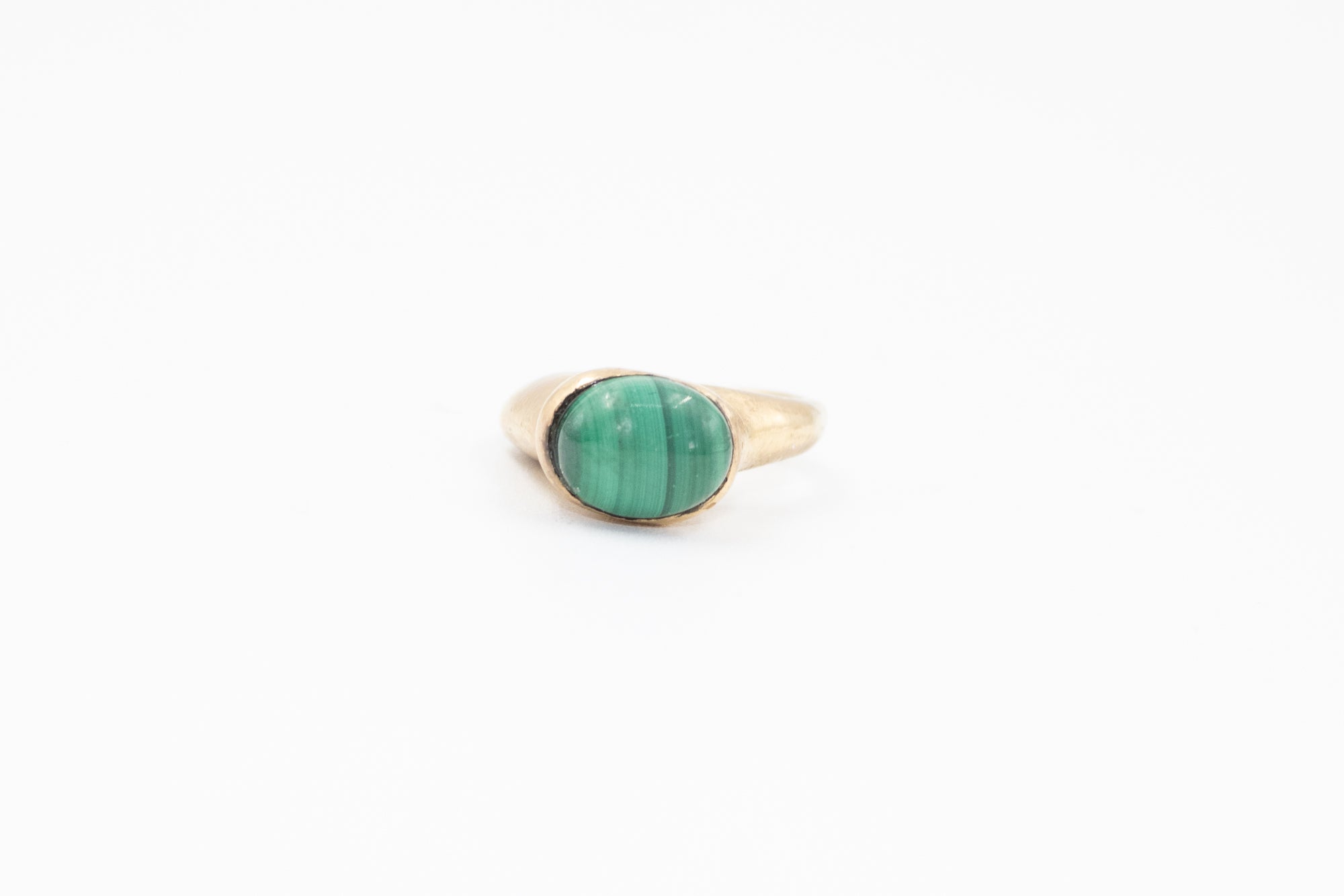 Bague Héritage – Or et Malachite