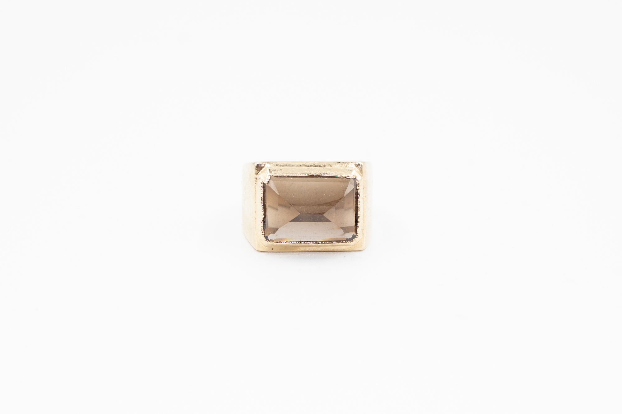 BAGUE LOUIS QUARTZ FUMÉ