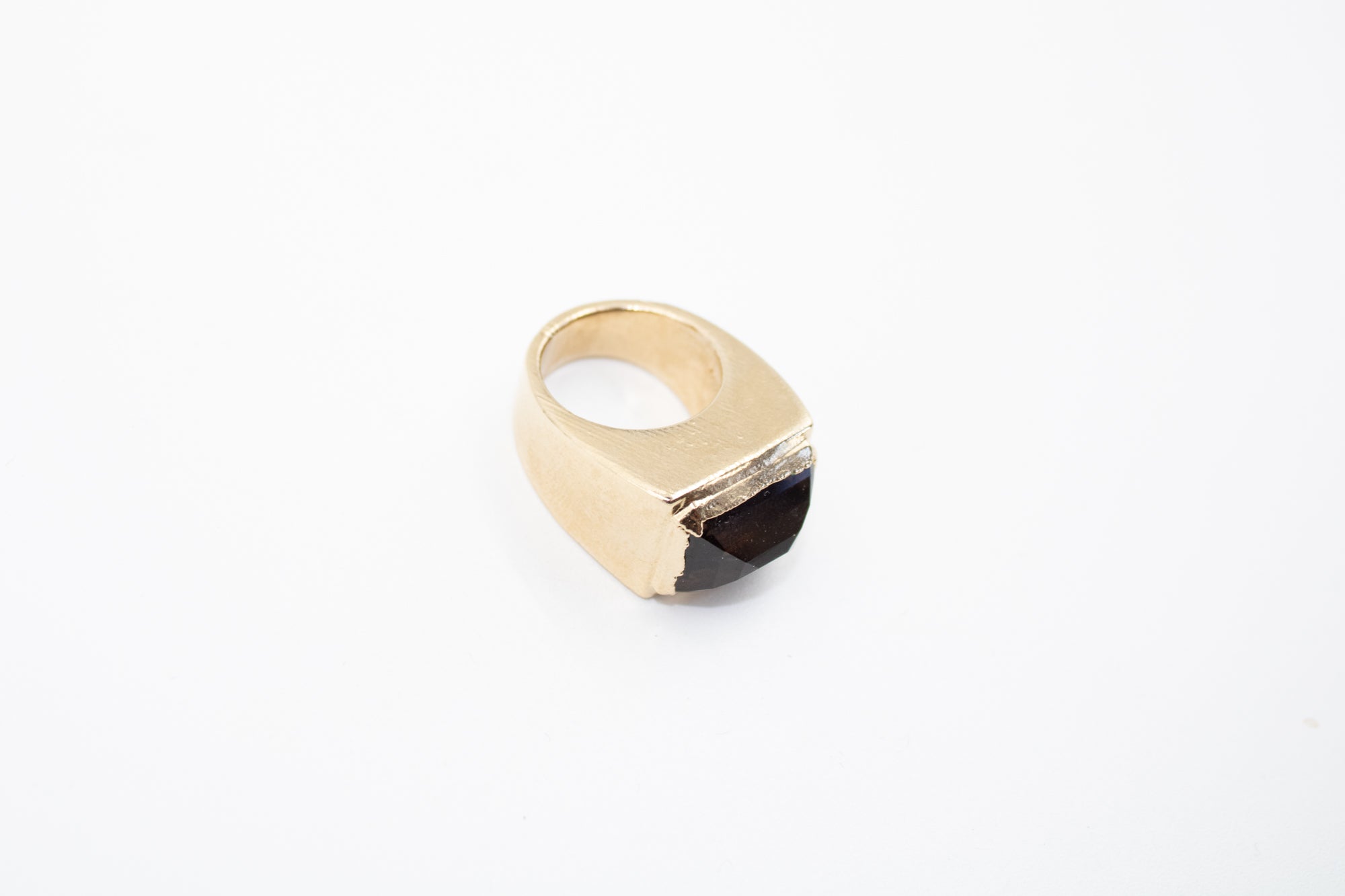 BAGUE LOUIS QUARTZ FUMÉ