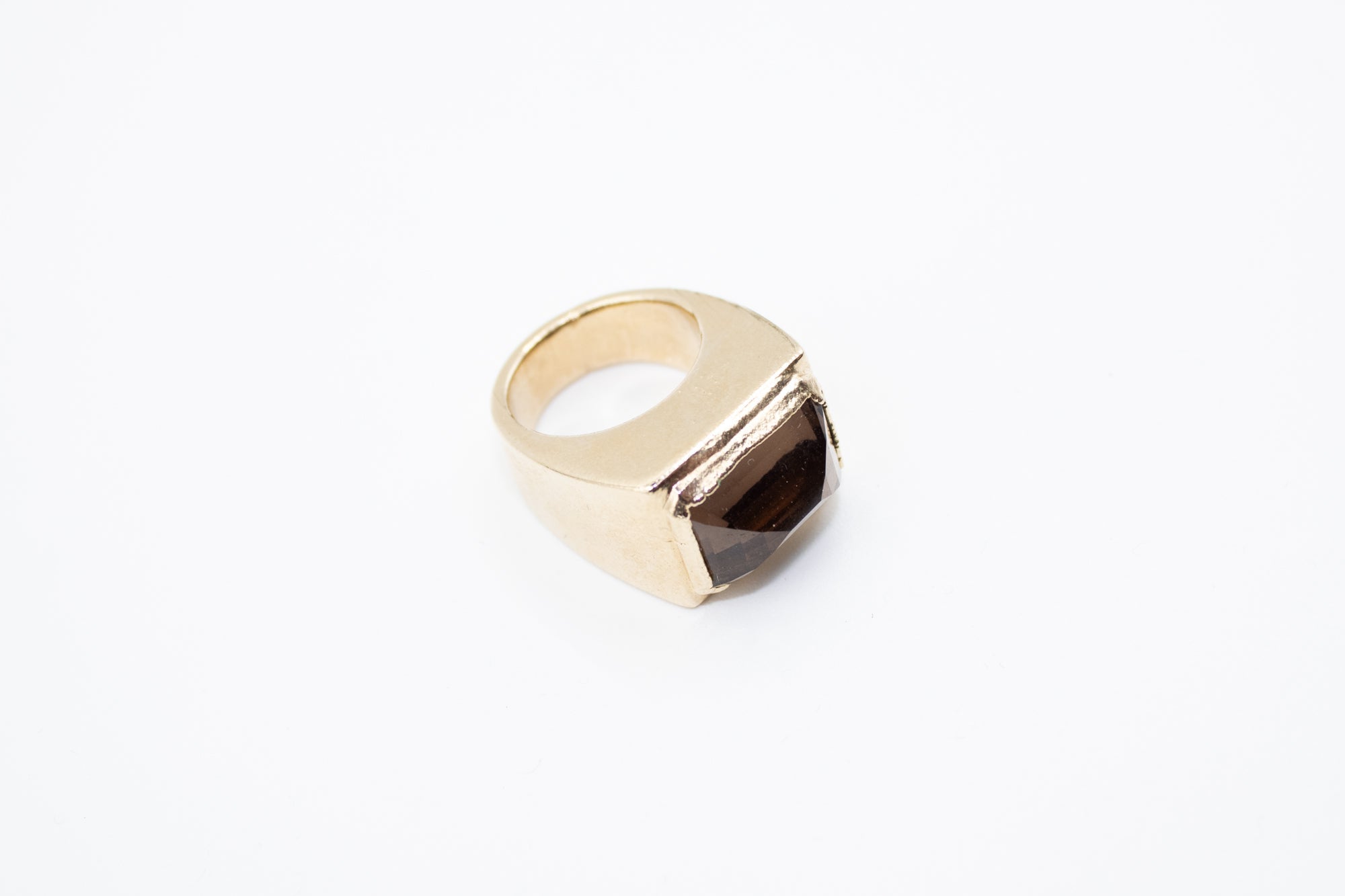 BAGUE LOUIS QUARTZ FUMÉ