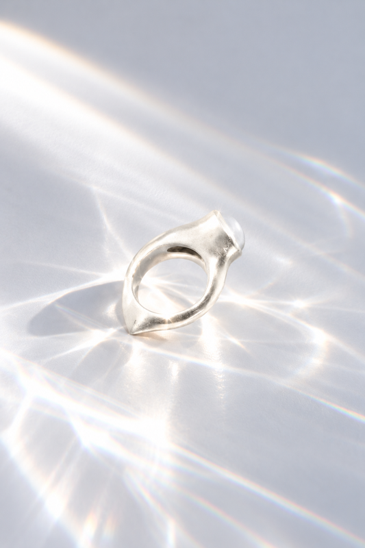 Bague Héritage – Argent et Pierre de Lune